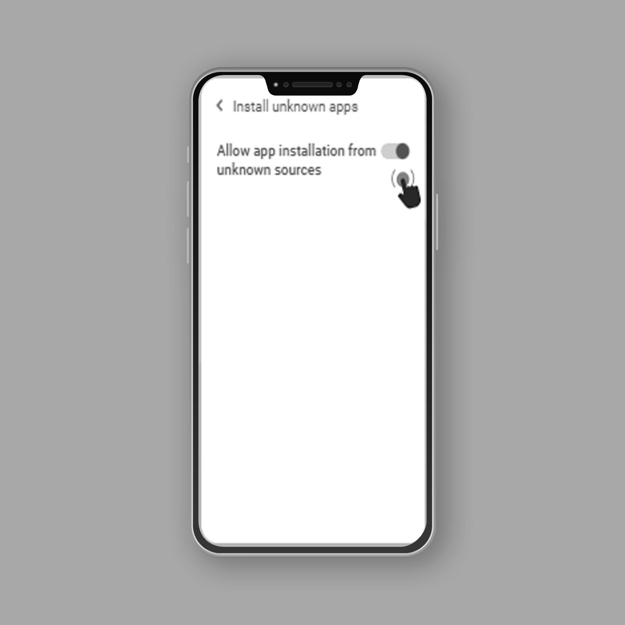 3. Allow app installation from unknown sources.